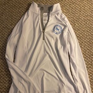 Equestrian sun shirt quarter zip cutter and buck Devon horse show exclusive